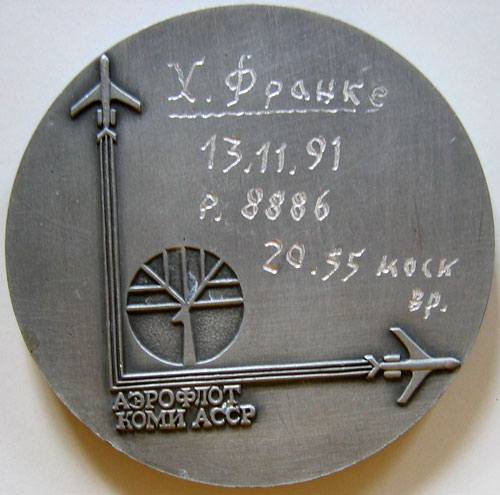 Medaille hinten